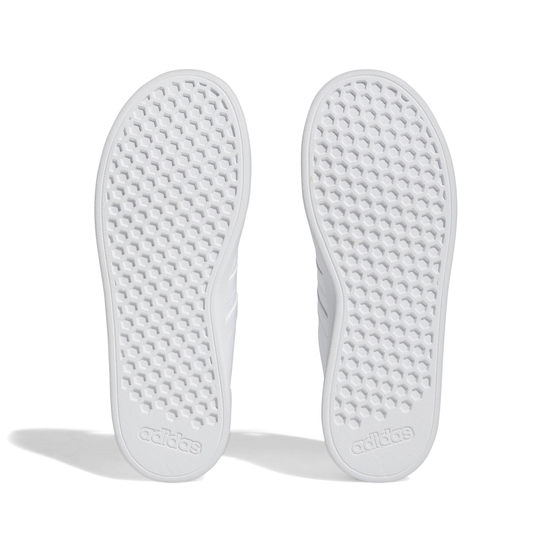 Elastische veterschoenen met bovenband voor kinderen adidas Grand Court