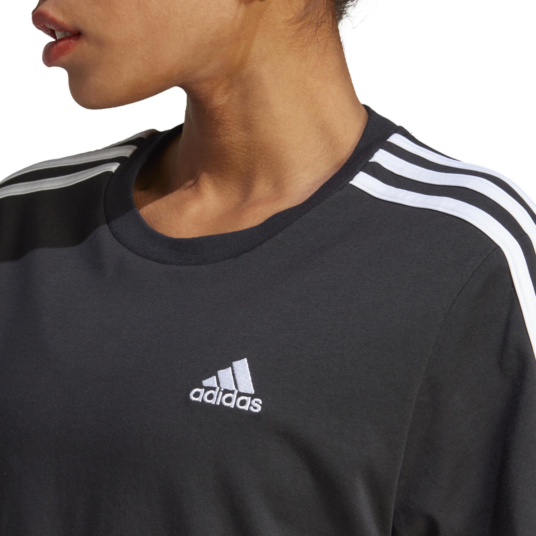 T-shirt court damestrui adidas Essentials 3-Stripes