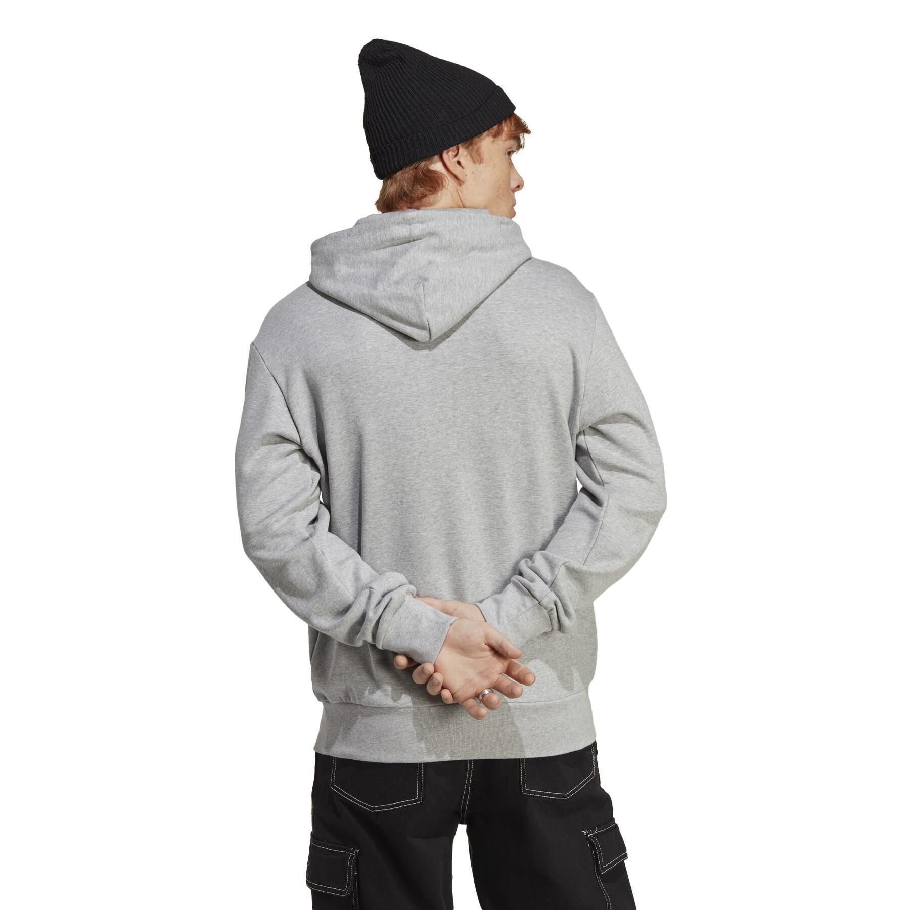 Hooded sweatshirt met groot logo adidas Essentials French Terry