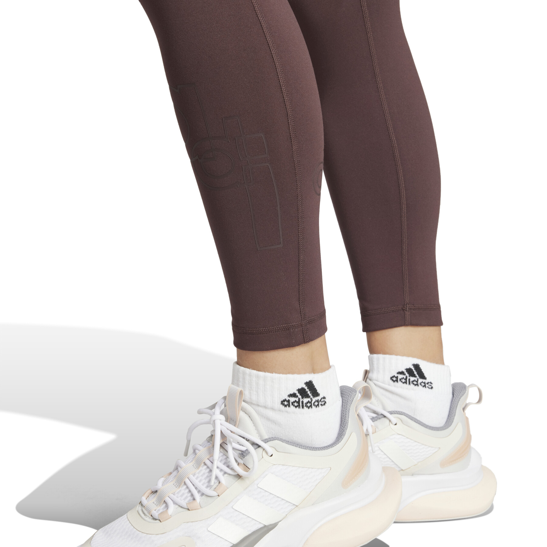 Legging met hoge taille en print voor dames adidas