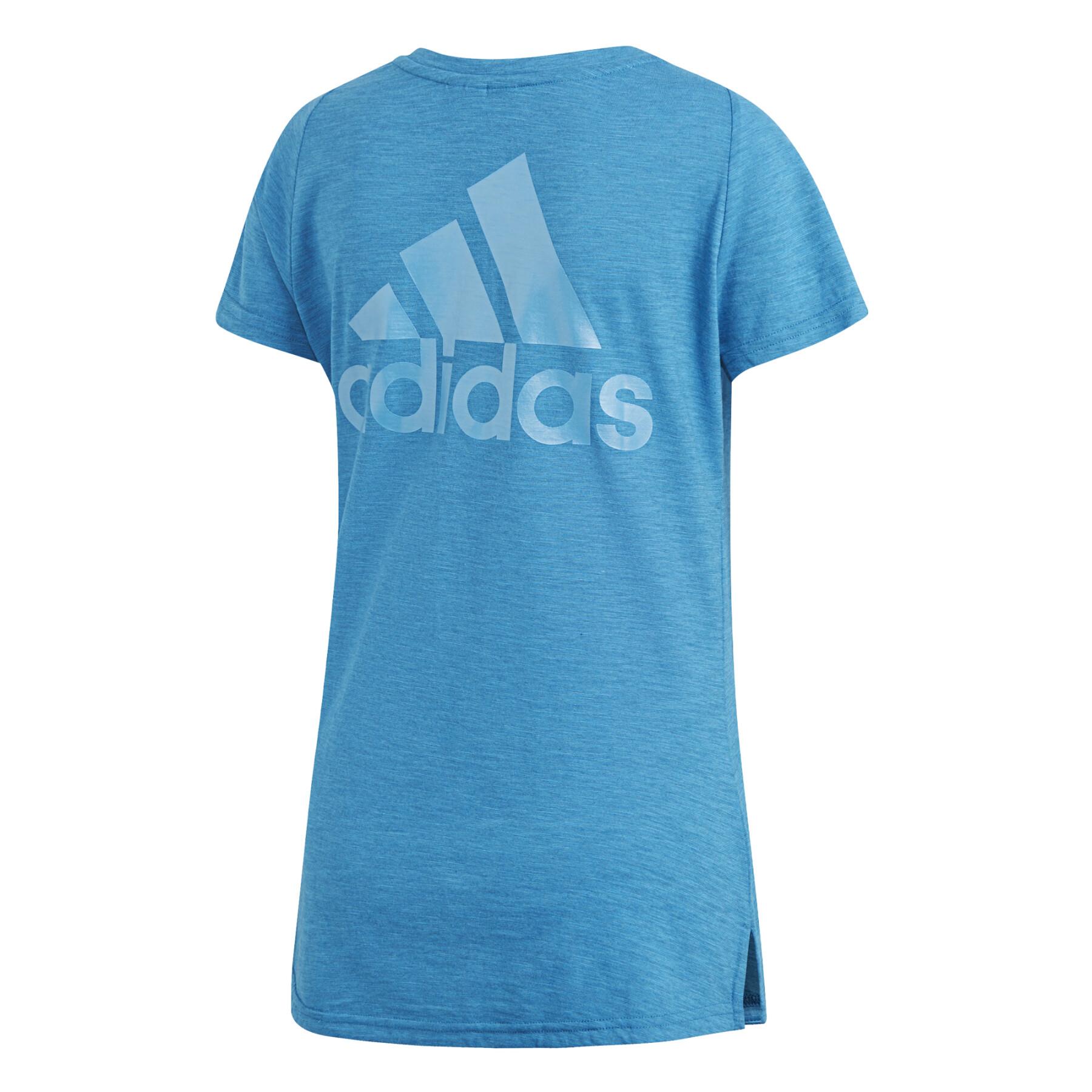 Dames-T-shirt met v-hals adidas ID Winners