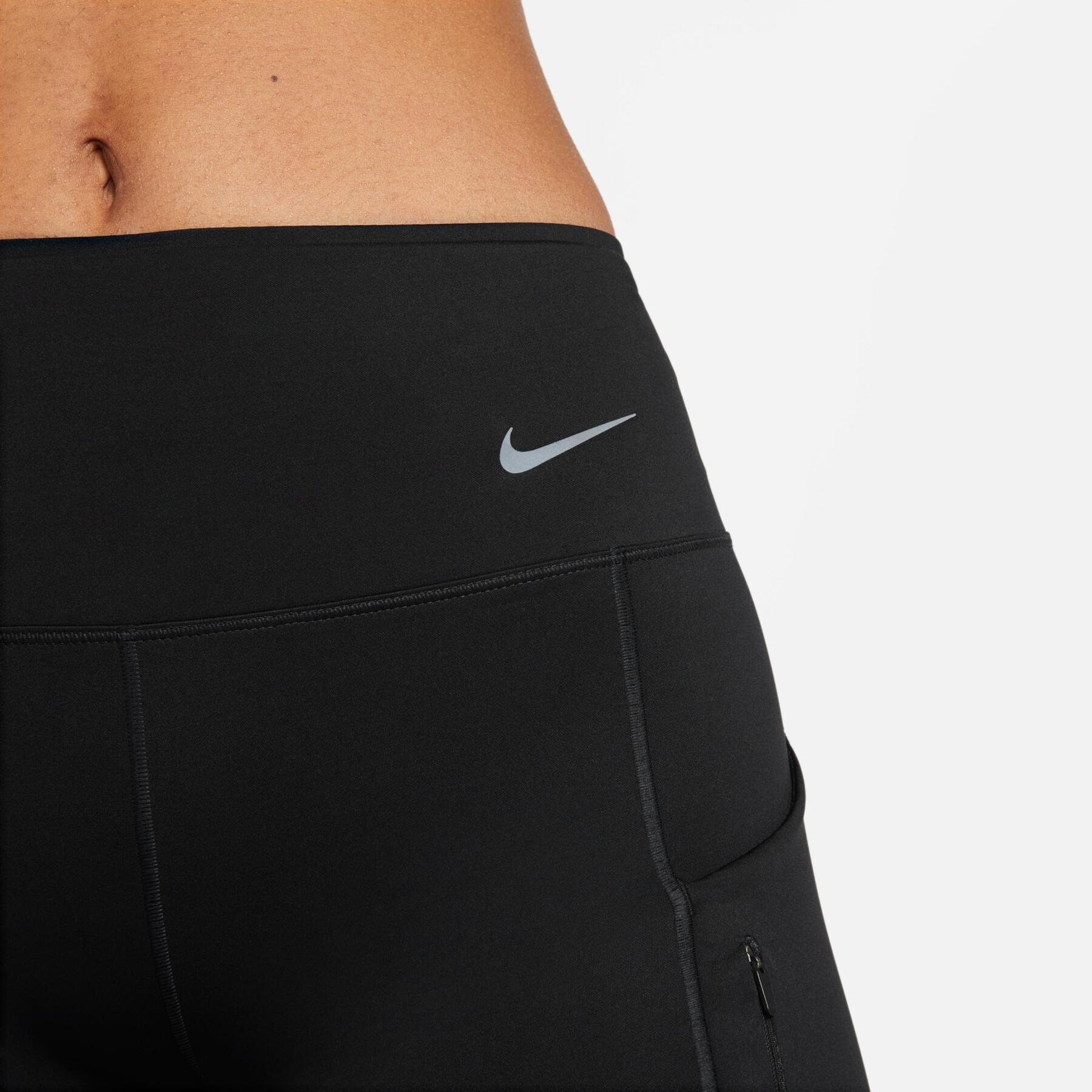 Dames short met mid-rise pasvorm Nike Dri-Fit Go