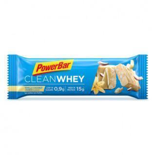Set van 18 repen PowerBar Clean Whey - Vanilla Coconut Crunch
